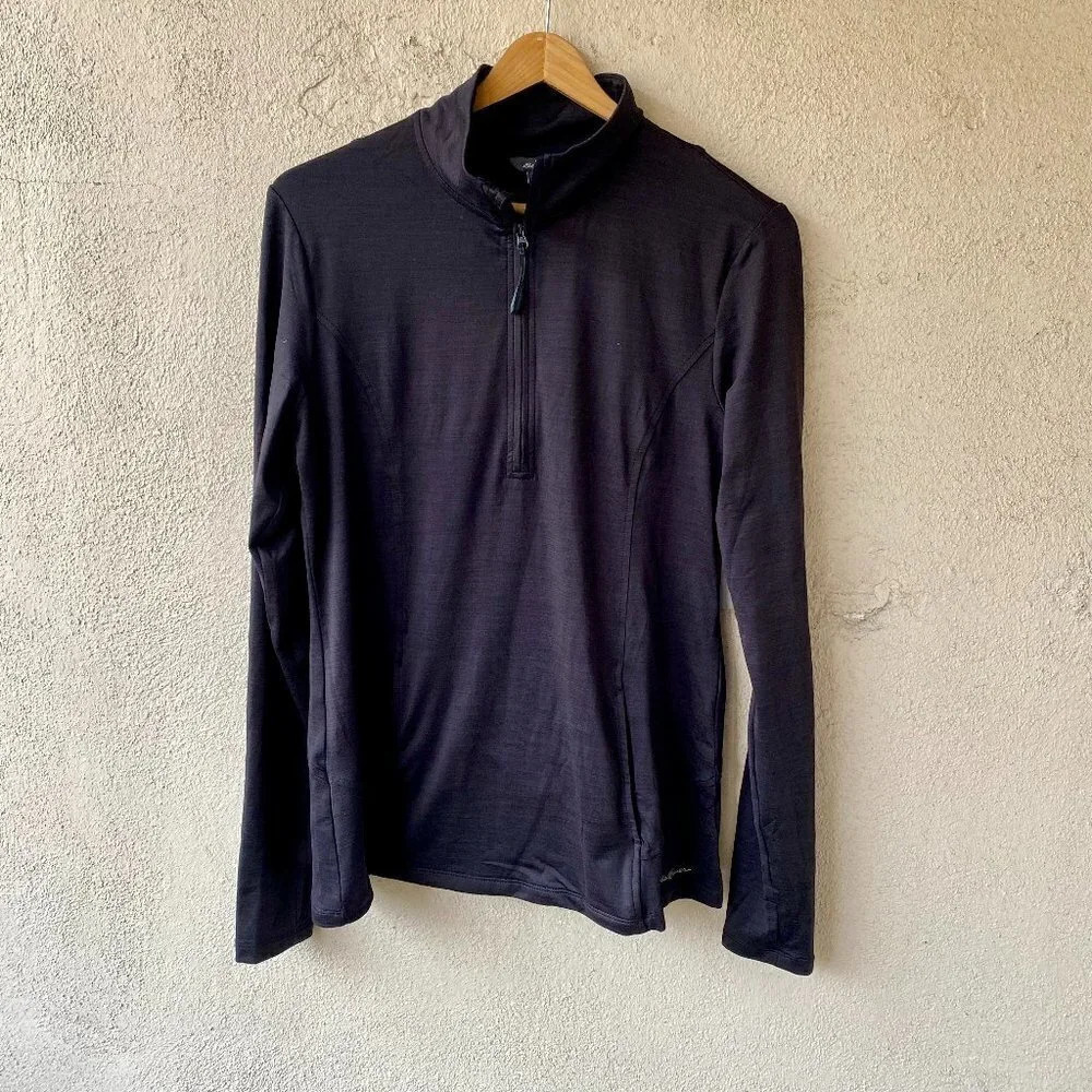 NWT Eddie Bauer Women's 1/4 Zip Pullover Sweatshirt Top Medium